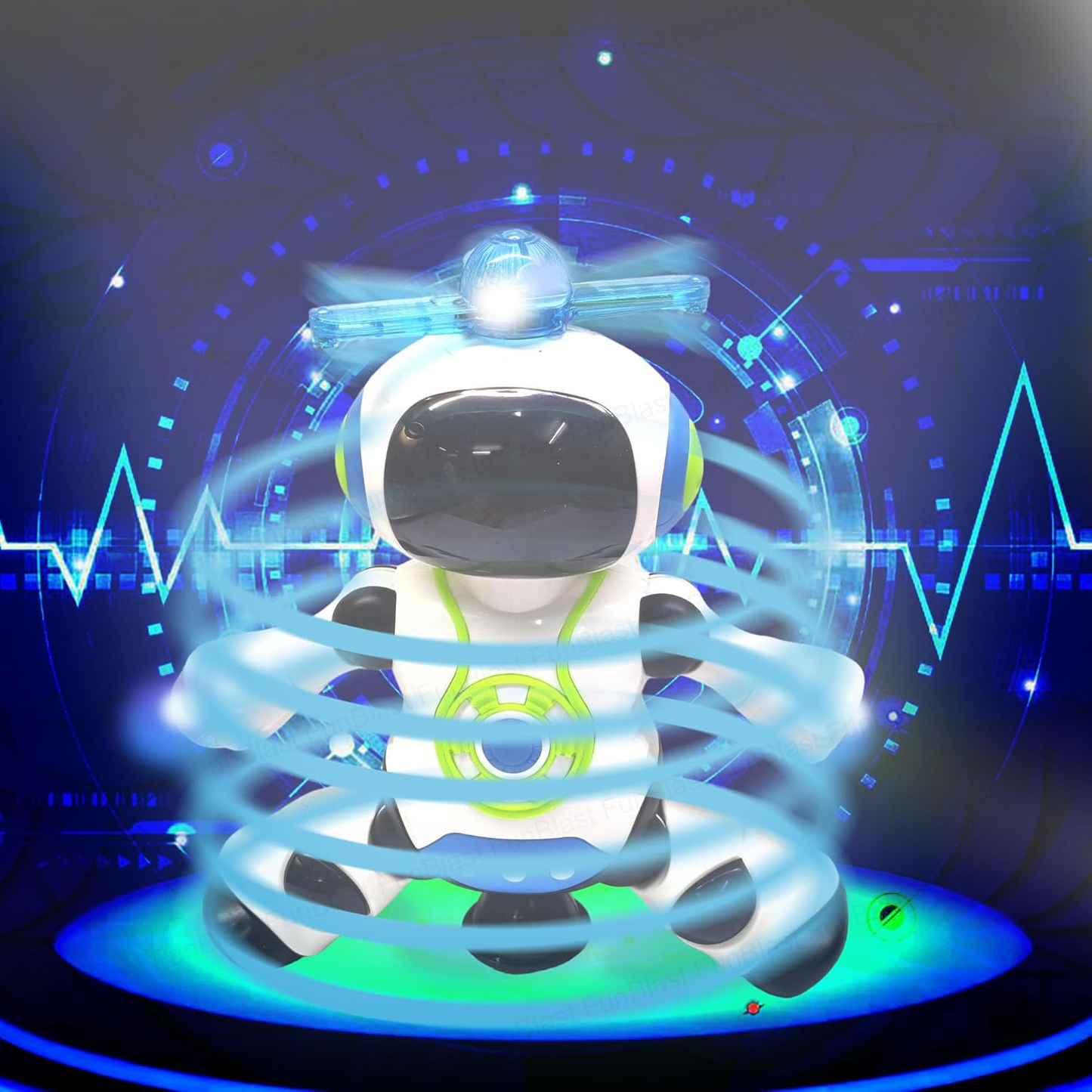 3d-flashing-lights-robot-for-kids-toy-with-360-degree-rotation kids toy in Pakistan | Zilonay