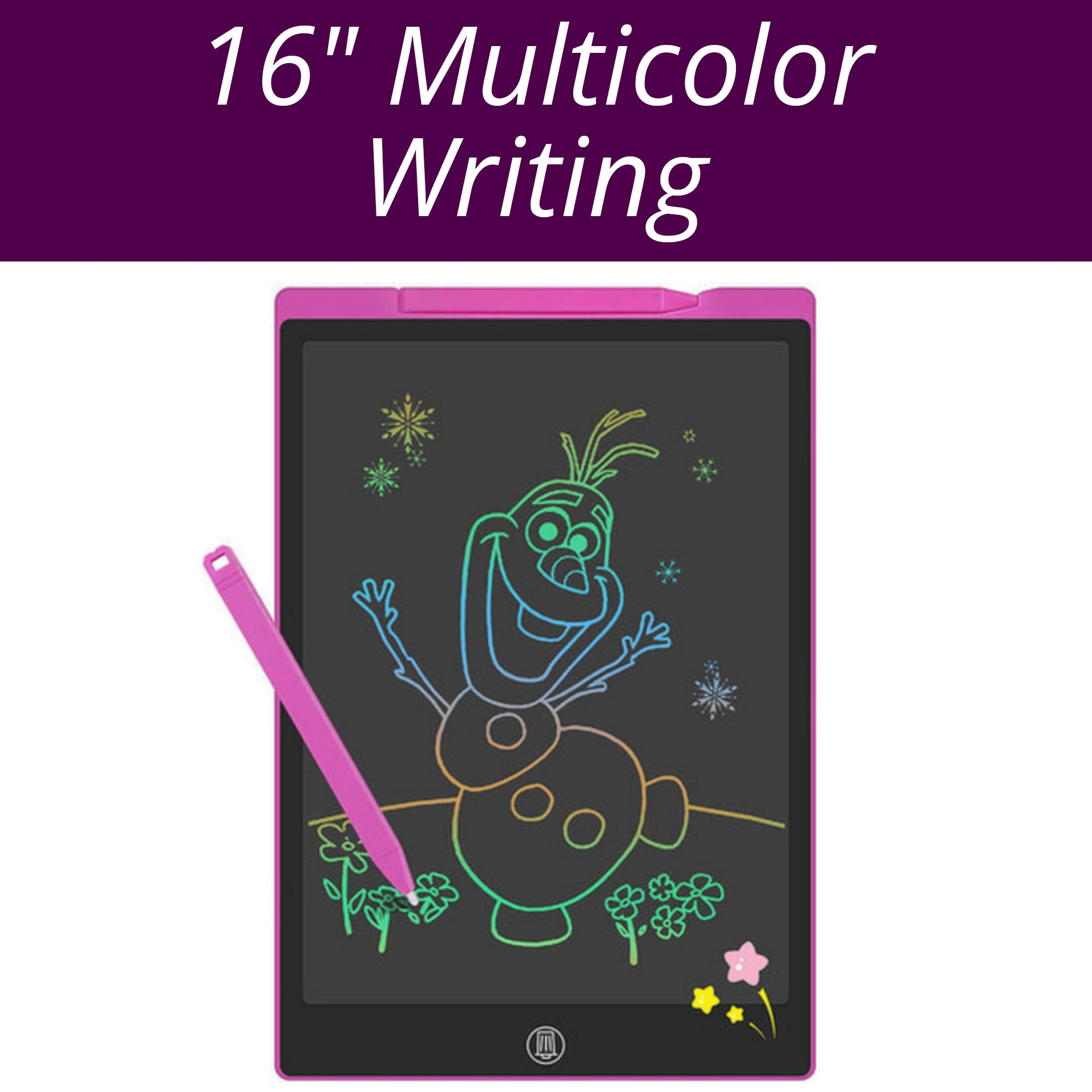 16-inch-lcd-multicolor-screen-writing-tablet-erasable-writing-board kids toy in Pakistan | Zilonay