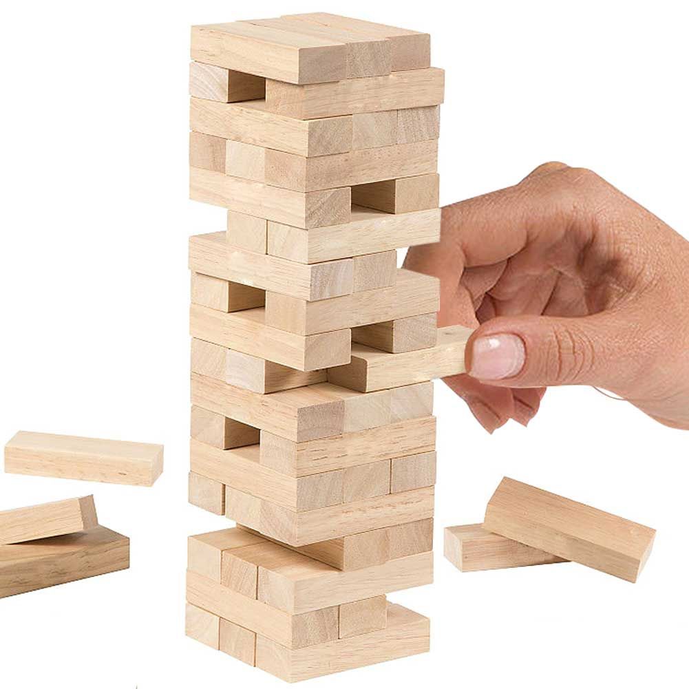 classic-jenga-wooden-stacking-tower-board-game-for-kids-adults kids toy in Pakistan | Zilonay