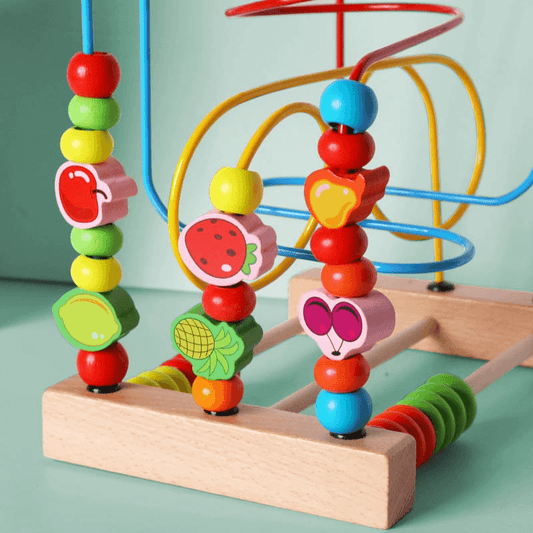 wooden-bead-maze-toys-for-kids kids toy in Pakistan | Zilonay
