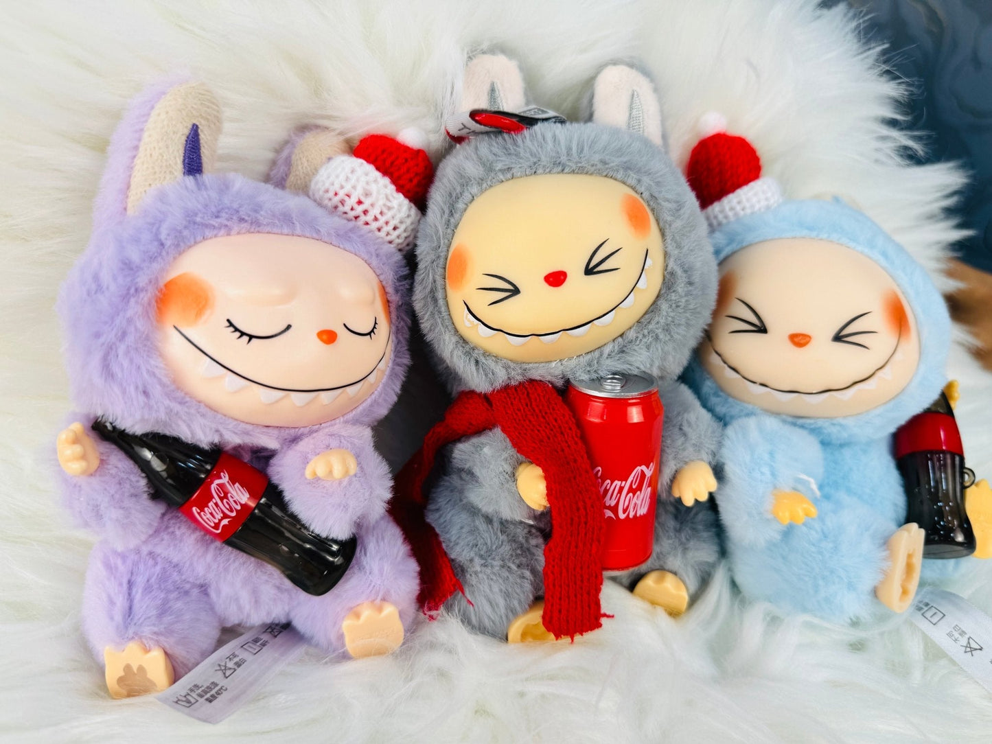 labubu-monster-coca-cola-series-plush-keychain-1-pc kids toy in Pakistan | Zilonay