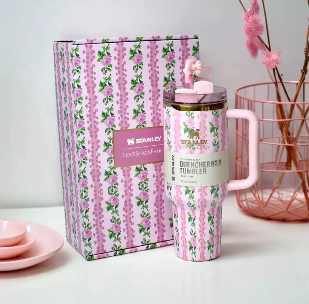 flower-design-stanley-stainless-steel-tumbler kids toy in Pakistan | Zilonay