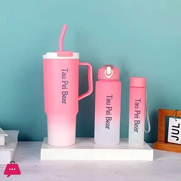 Pack of 3 Tumbler Water Bottles