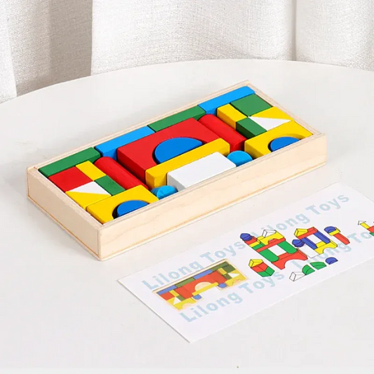 classic-wooden-building-blocks-26-piece-set kids toy in Pakistan | Zilonay