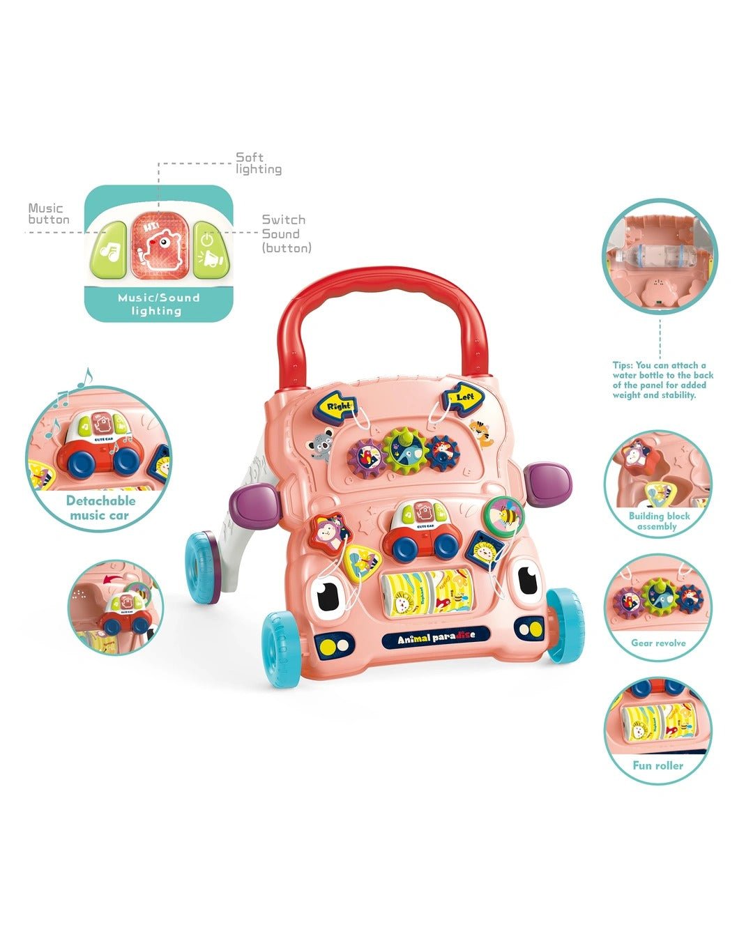 baby-push-walker-with-wheels kids toy in Pakistan | Zilonay