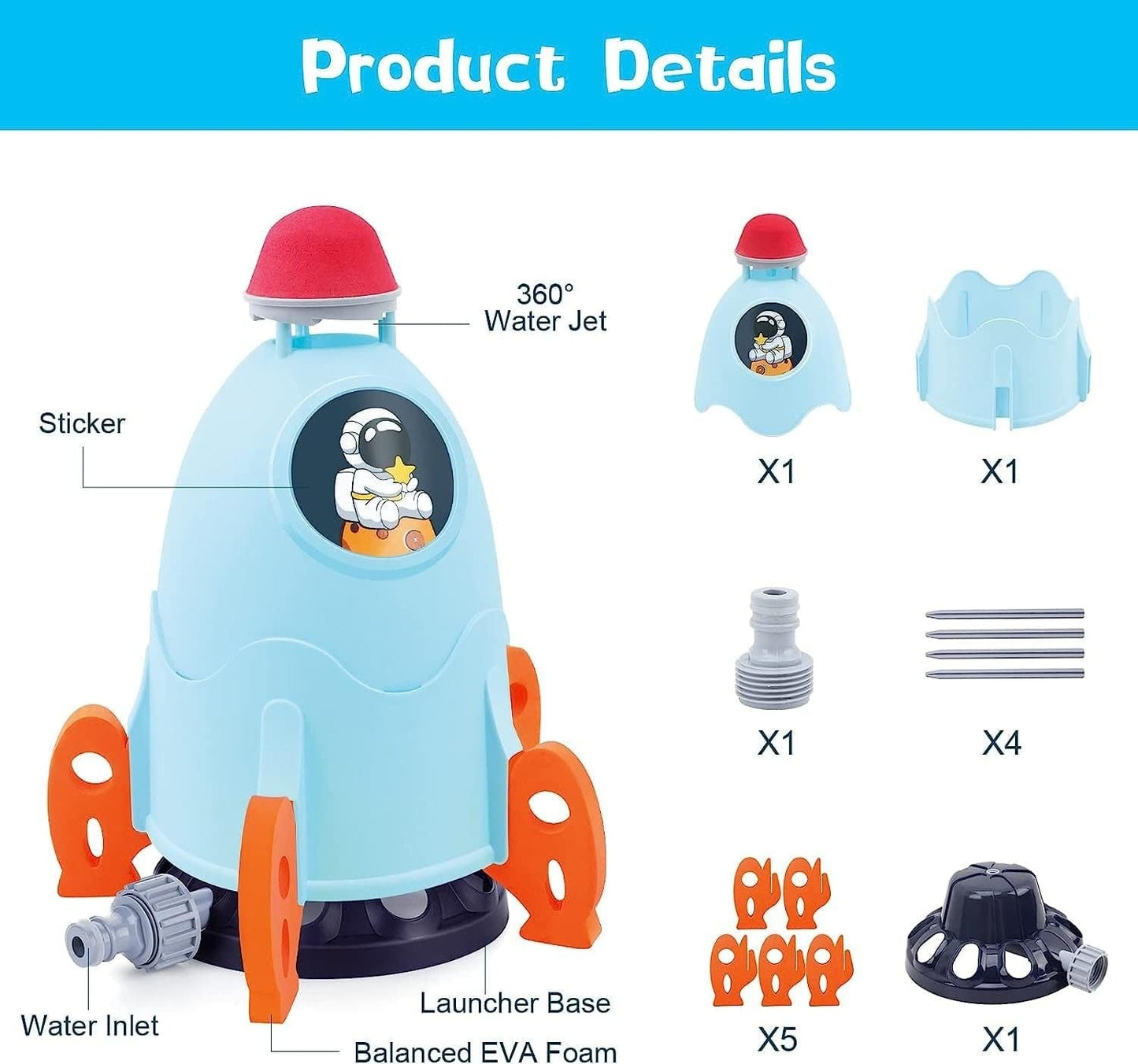 dinosaur-water-rocket-sprinkler-toy-for-kids kids toy in Pakistan | Zilonay