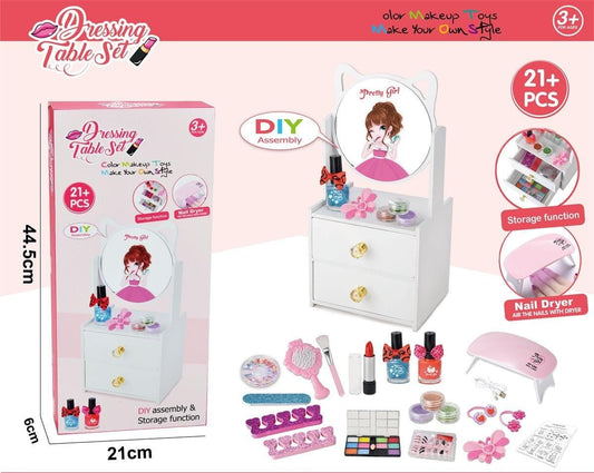 diy-dressing-table-set-for-girls-21-pcs kids toy in Pakistan | Zilonay