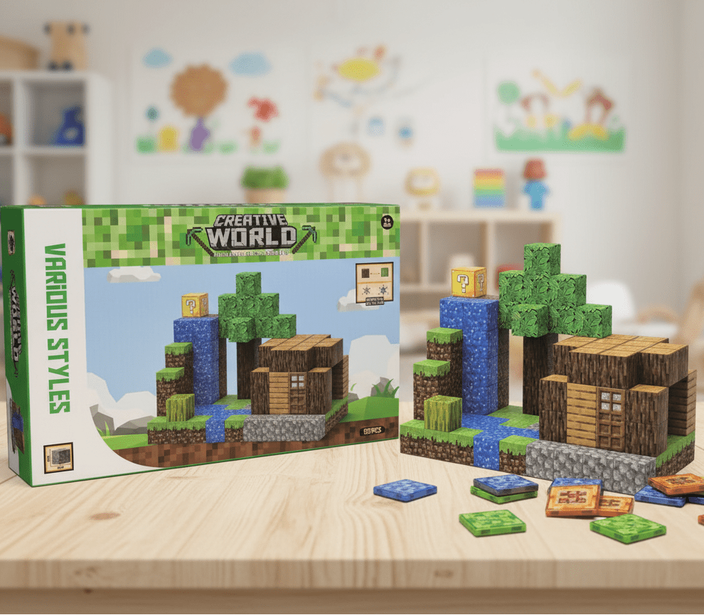 minecraft-magnetic-building-blocks kids toy in Pakistan | Zilonay