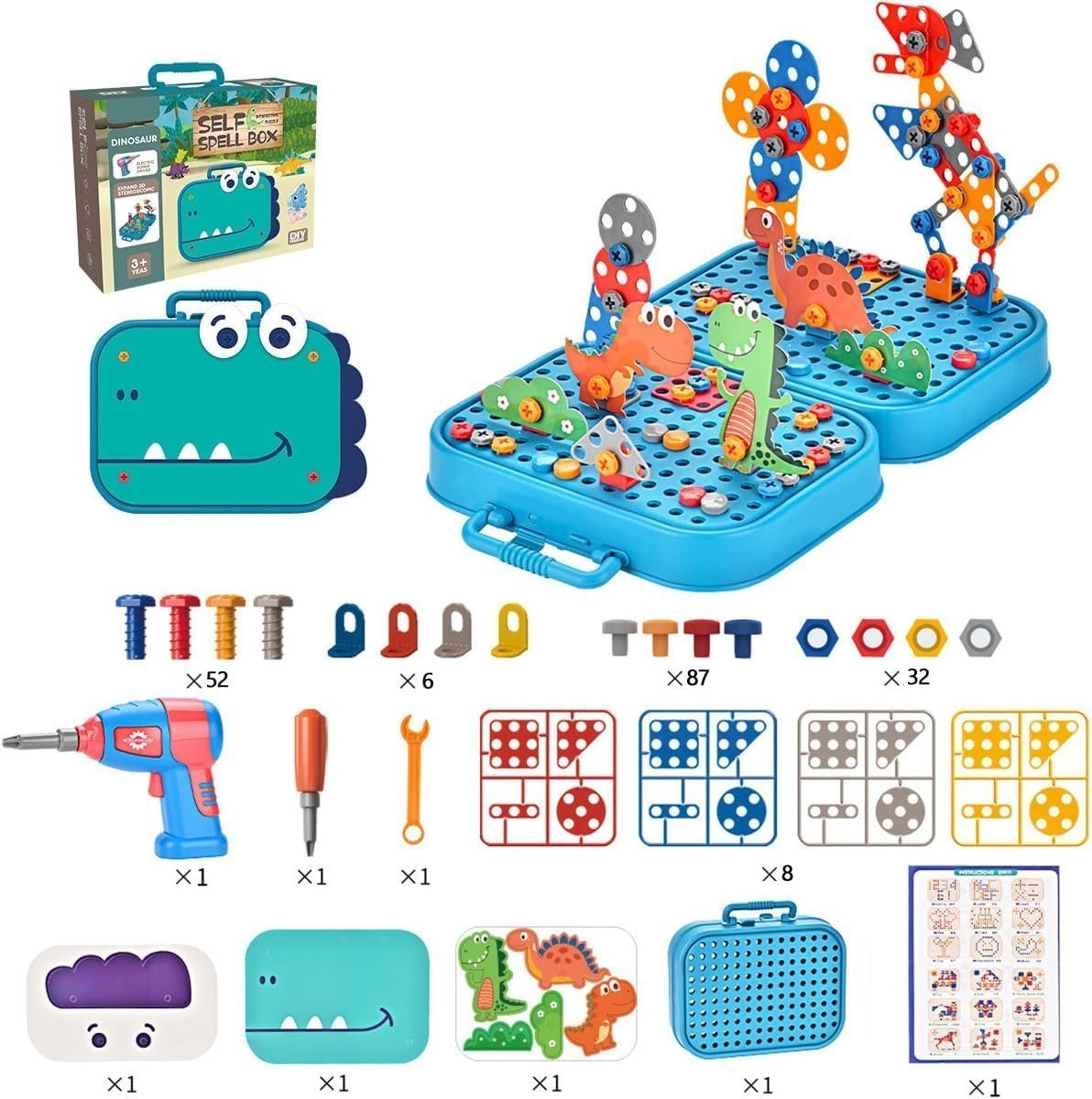 creative-3d-drill-screw-space-simulation-screw-tool-box kids toy in Pakistan | Zilonay