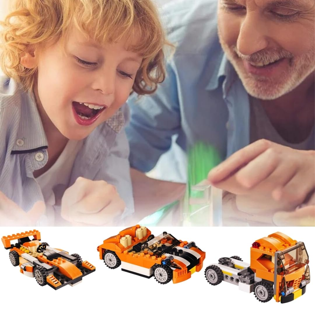 DIY racer building toy set for kids creative construction play