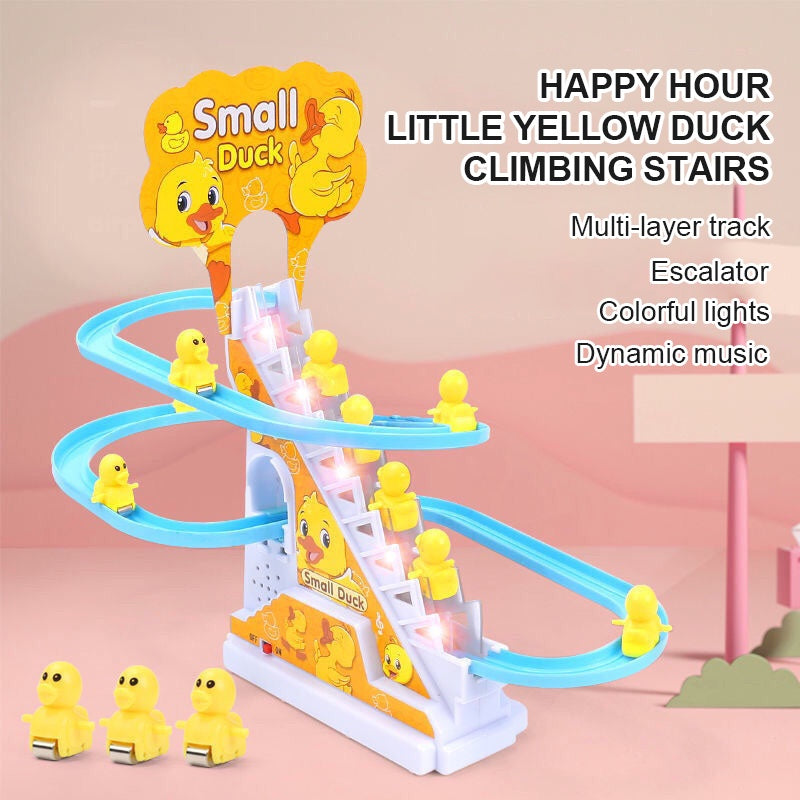 Zilonay electric climbing stairs duck track set for kids fun play