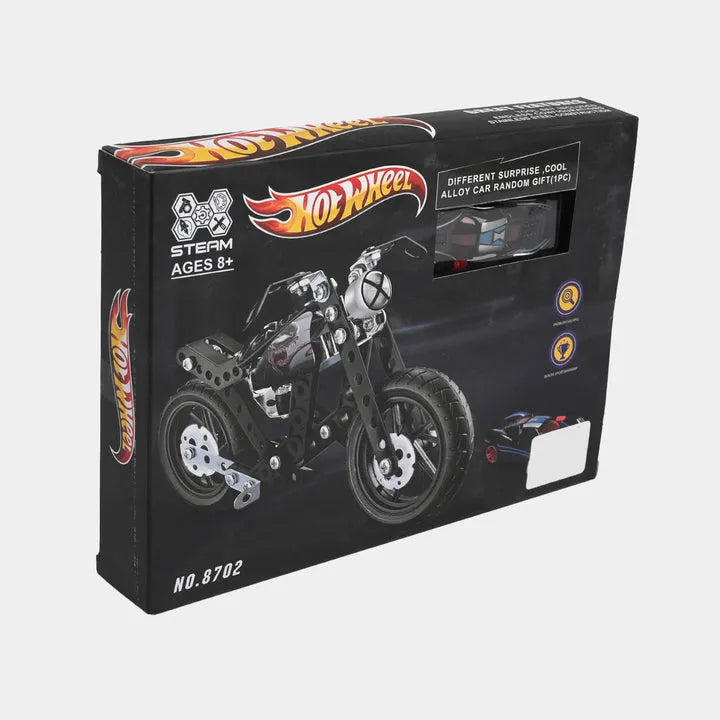 Zilonay Hot Wheels metal blocks car and bike toy set for kids