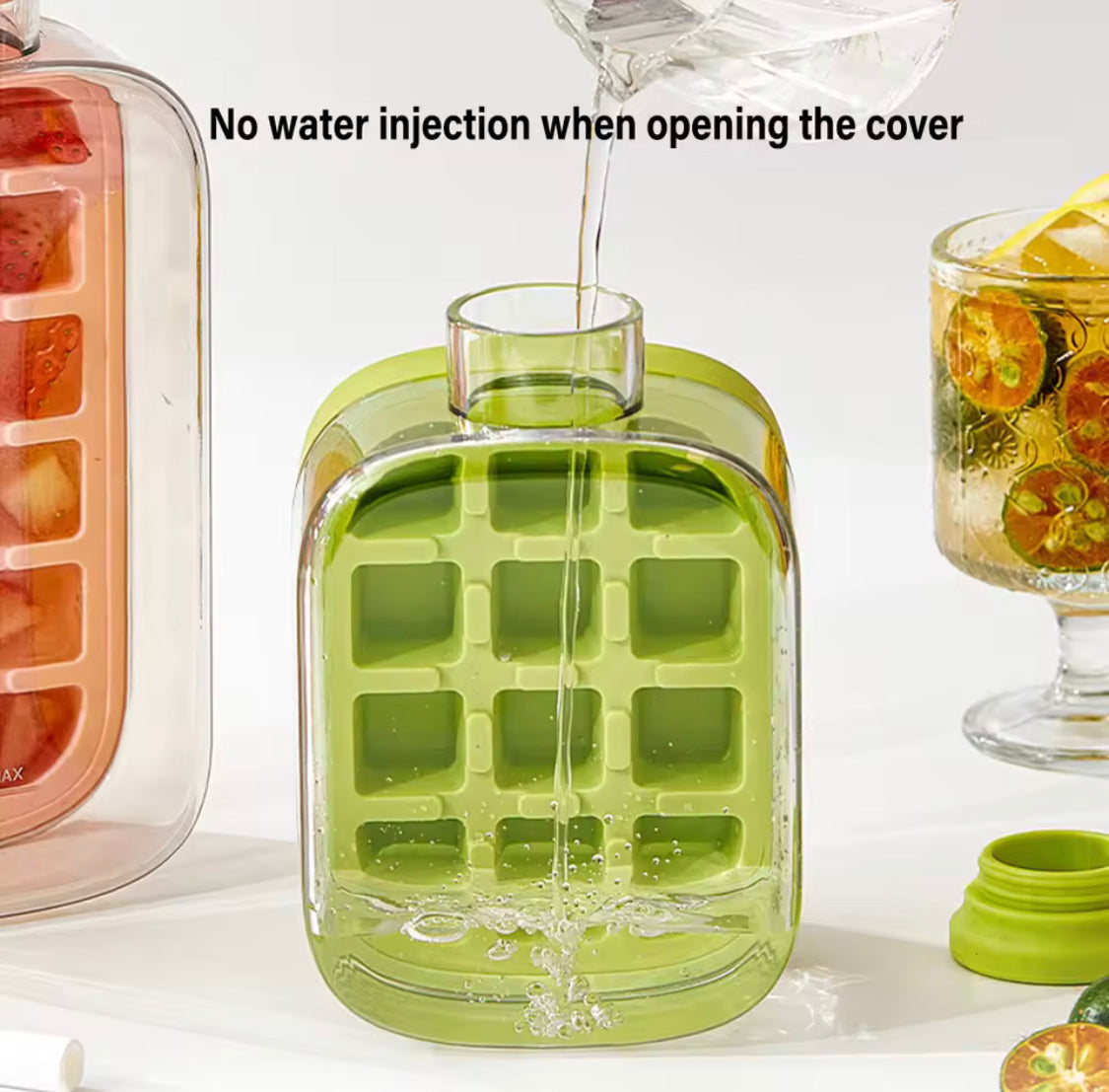 Top view of Zilonay portable ice maker kettle and cooler cup