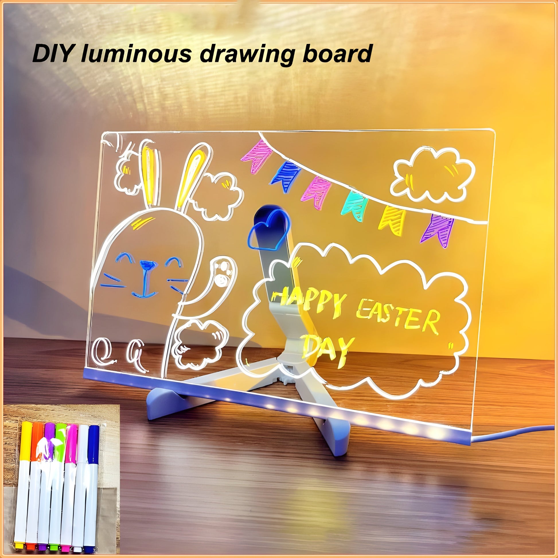 Zilonay LED luminous magical drawing board for kids creative learning