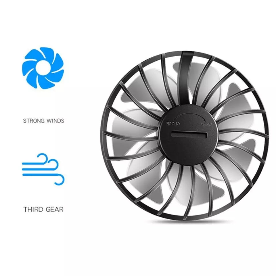 USB rechargeable hanging neck fan with portable lightweight design